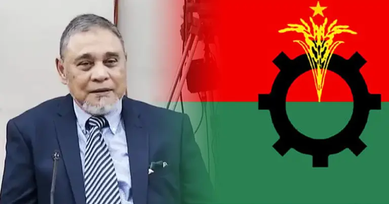 এ এম এম নাসির উদ্দিন ও বিএনপির লোগো